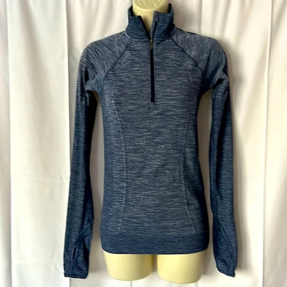 Lululemon Blue Long Sleeve Shirt Top **Size 4** - Picture 1 of 6
